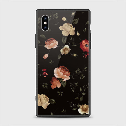 iPhone X Cover - Floral Series 2 - HQ Ultra Shine Premium Infinity Glass Soft Silicon Borders Casee