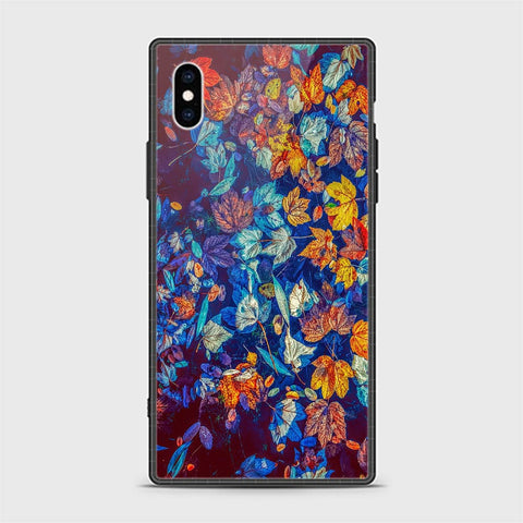 iPhone X Cover - Floral Series 2 - HQ Ultra Shine Premium Infinity Glass Soft Silicon Borders Casee