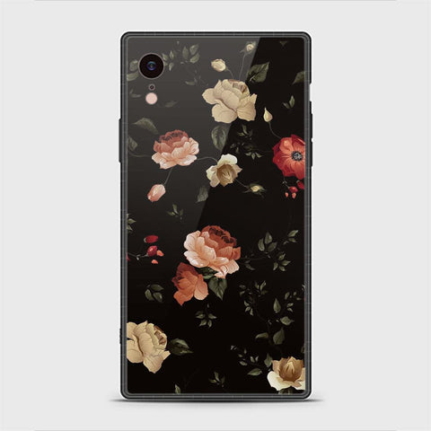 iPhone XR Cover - Floral Series 2 - HQ Ultra Shine Premium Infinity Glass Soft Silicon Borders Casee