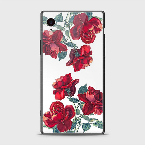 iPhone XR Cover - Floral Series 2 - HQ Ultra Shine Premium Infinity Glass Soft Silicon Borders Casee