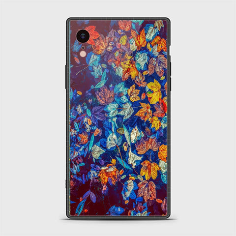 iPhone XR Cover - Floral Series 2 - HQ Ultra Shine Premium Infinity Glass Soft Silicon Borders Casee