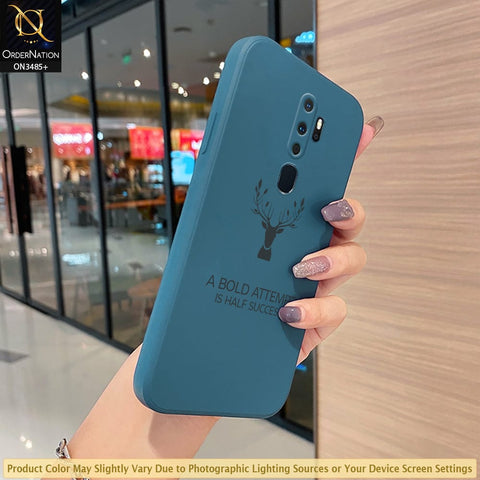 Oppo A9 2020 Cover - ONation Bold Series - HQ Liquid Silicone Elegant Colors Camera Protection Soft Case