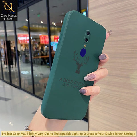 Oppo A9 / A9x Cover - Dark Green - ONation Bold Series - HQ Liquid Silicone Elegant Colors Camera Protection Soft Case ( Fast Delivery )