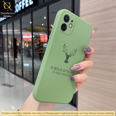 iPhone 11 Cover - Light Green - ONation Bold Series - HQ Liquid Silicone Elegant Colors Camera Protection Soft Case ( Fast Delivery )