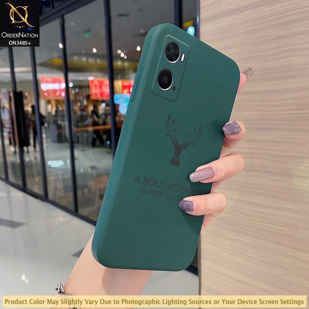 Oppo A76 Cover - ONation Bold Series - HQ Liquid Silicone Elegant Colors Camera Protection Soft Case