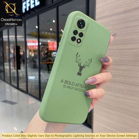 Xiaomi Redmi Note 11S Cover - Light Green - ONation Bold Series - HQ Liquid Silicone Elegant Colors Camera Protection Soft Case ( Fast Delivery )