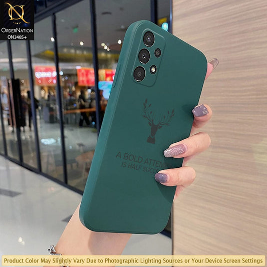 Samsung Galaxy A52s 5G Cover - Dark Green - ONation Bold Series - HQ Liquid Silicone Elegant Colors Camera Protection Soft Case ( Fast Delivery )