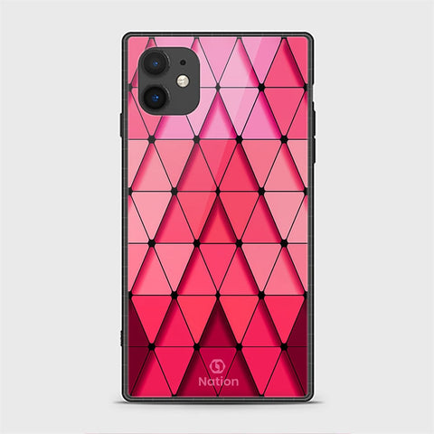 iPhone 11 Cover - Onation Pyramid Series - HQ Ultra Shine Premium Infinity Glass Soft Silicon Borders Case