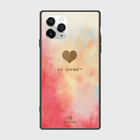 iPhone 11 Pro Max Cover - Onation Heart Series - HQ Ultra Shine Premium Infinity Glass Soft Silicon Borders Case