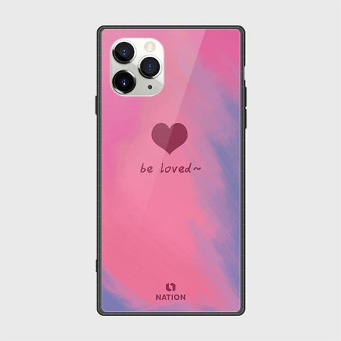 iPhone 11 Pro Max Cover - Onation Heart Series - HQ Ultra Shine Premium Infinity Glass Soft Silicon Borders Case