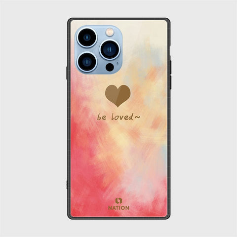 iPhone 13 Pro Cover- Onation Heart Series - HQ Ultra Shine Premium Infinity Glass Soft Silicon Borders Case