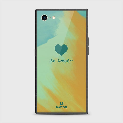 iPhone 8 / 7 Cover - Onation Heart Series - HQ Ultra Shine Premium Infinity Glass Soft Silicon Borders Case