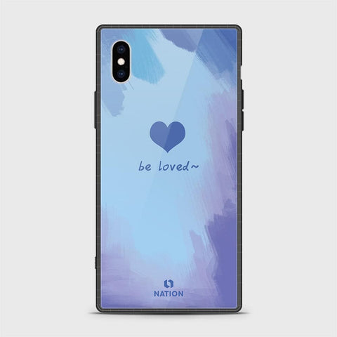 iPhone XS Cover - Onation Heart Series - HQ Ultra Shine Premium Infinity Glass Soft Silicon Borders Case