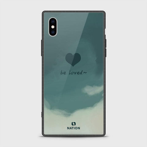 iPhone XS Cover - Onation Heart Series - HQ Ultra Shine Premium Infinity Glass Soft Silicon Borders Case