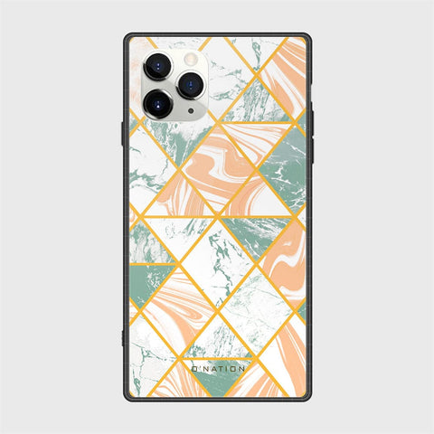 iPhone 11 Pro Max Cover - O'Nation Shades of Marble Series - HQ Ultra Shine Premium Infinity Glass Soft Silicon Borders Case