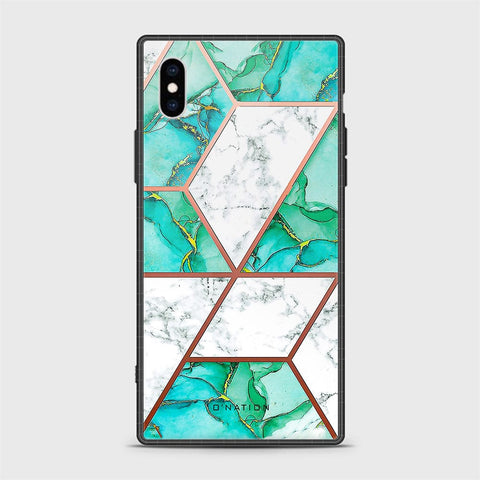 iPhone X Cover - O'Nation Shades of Marble Series - HQ Ultra Shine Premium Infinity Glass Soft Silicon Borders Case