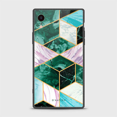 iPhone XR Cover - O'Nation Shades of Marble Series - HQ Ultra Shine Premium Infinity Glass Soft Silicon Borders Case