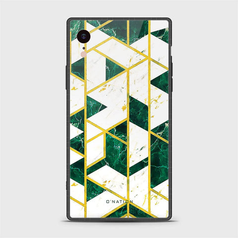 iPhone XR Cover - O'Nation Shades of Marble Series - HQ Ultra Shine Premium Infinity Glass Soft Silicon Borders Case