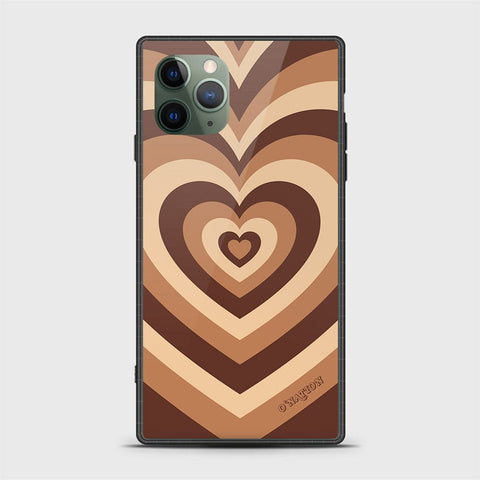 iPhone 11 Pro Max Cover - O'Nation Heartbeat Series - HQ Ultra Shine Premium Infinity Glass Soft Silicon Borders Case