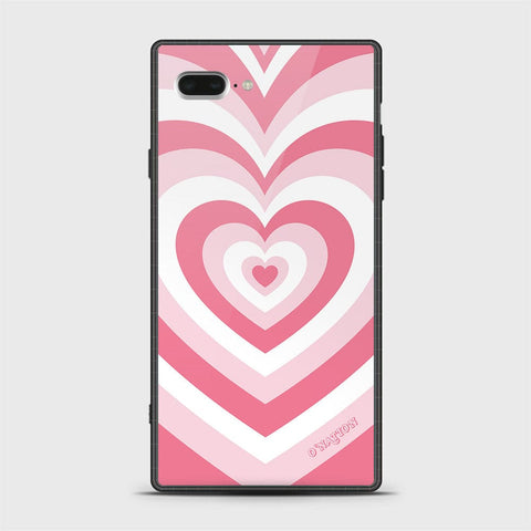 iPhone 8 Plus / 7 Plus Cover - O'Nation Heartbeat Series - HQ Ultra Shine Premium Infinity Glass Soft Silicon Borders Case