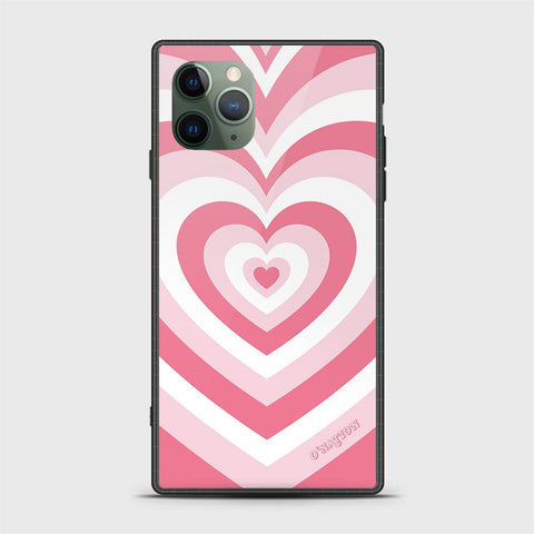 iPhone 11 Pro Max Cover - O'Nation Heartbeat Series - HQ Ultra Shine Premium Infinity Glass Soft Silicon Borders Case