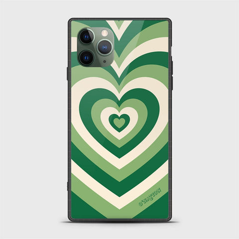 iPhone 11 Pro Max Cover - O'Nation Heartbeat Series - HQ Ultra Shine Premium Infinity Glass Soft Silicon Borders Case