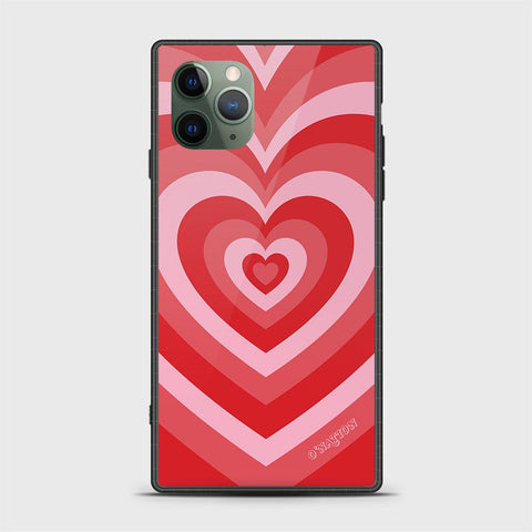 iPhone 11 Pro Max Cover - O'Nation Heartbeat Series - HQ Ultra Shine Premium Infinity Glass Soft Silicon Borders Case