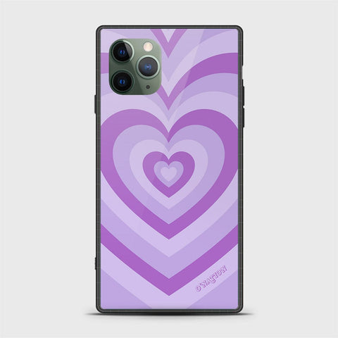 iPhone 11 Pro Max Cover - O'Nation Heartbeat Series - HQ Ultra Shine Premium Infinity Glass Soft Silicon Borders Case