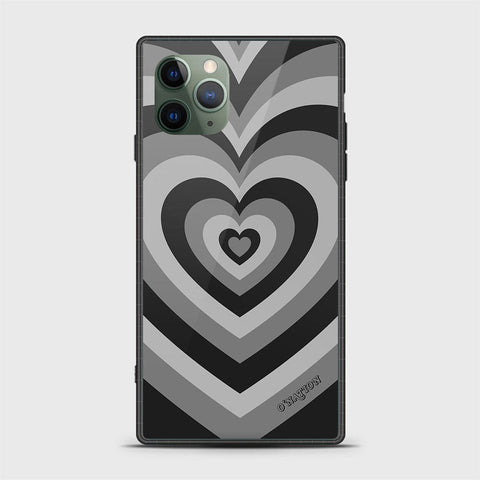 iPhone 11 Pro Max Cover - O'Nation Heartbeat Series - HQ Ultra Shine Premium Infinity Glass Soft Silicon Borders Case