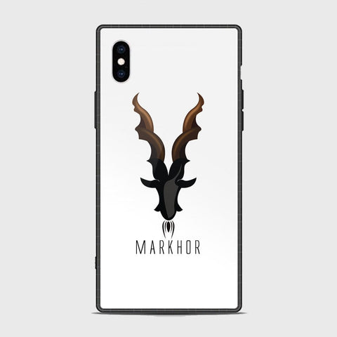 iPhone XS Max Cover - Markhor Series - HQ Ultra Shine Premium Infinity Glass Soft Silicon Borders Case