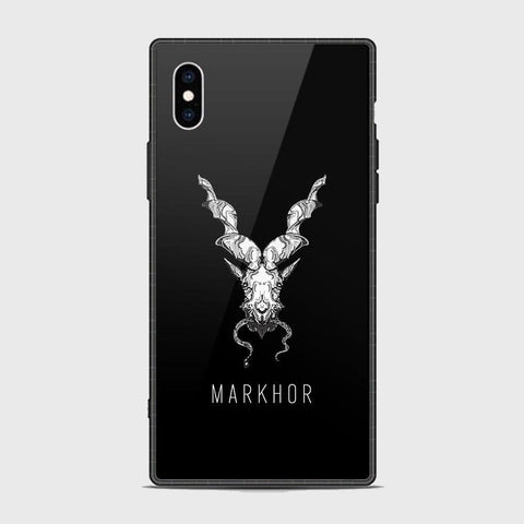 iPhone XS Max Cover - Markhor Series - HQ Ultra Shine Premium Infinity Glass Soft Silicon Borders Case