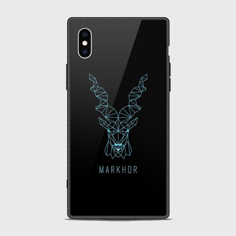 iPhone XS Max Cover - Markhor Series - HQ Ultra Shine Premium Infinity Glass Soft Silicon Borders Case