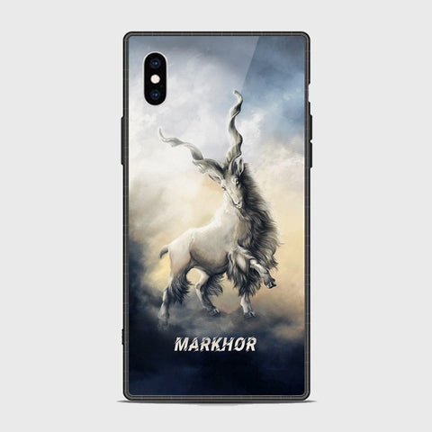 iPhone XS Max Cover - Markhor Series - HQ Ultra Shine Premium Infinity Glass Soft Silicon Borders Case