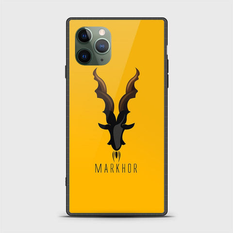 iPhone 11 Pro Max Cover - Markhor Series - HQ Ultra Shine Premium Infinity Glass Soft Silicon Borders Case