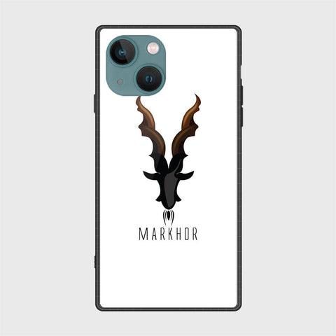 iPhone 14 Plus Cover - Markhor Series - D136 - HQ Ultra Shine Premium Infinity Glass Soft Silicon Borders Case ( Fast Delivery )