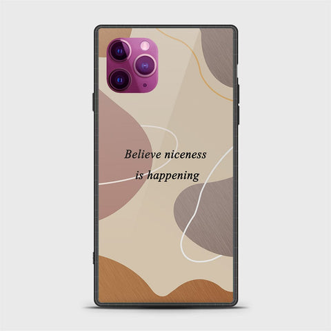 iPhone 11 Pro Cover - Happy Series - HQ Ultra Shine Premium Infinity Glass Soft Silicon Borders Case