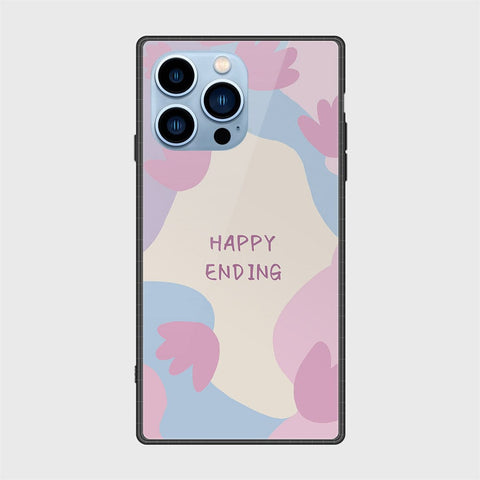 iPhone 13 Pro Cover - Happy Series - HQ Ultra Shine Premium Infinity Glass Soft Silicon Borders Case