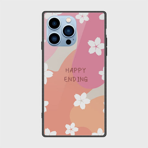 iPhone 13 Pro Cover - Happy Series - HQ Ultra Shine Premium Infinity Glass Soft Silicon Borders Case