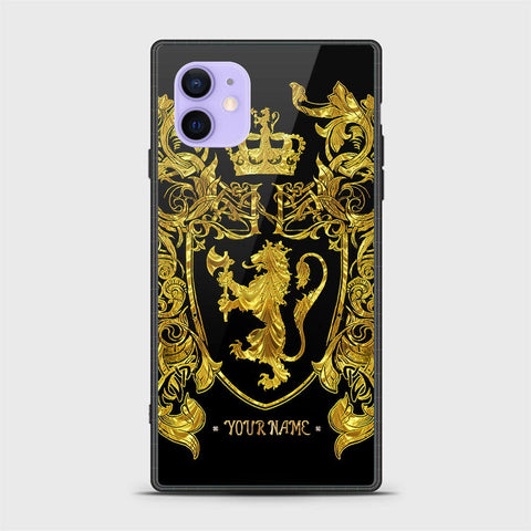 iPhone 12 Cover - Gold Series - HQ Ultra Shine Premium Infinity Glass Soft Silicon Borders Case