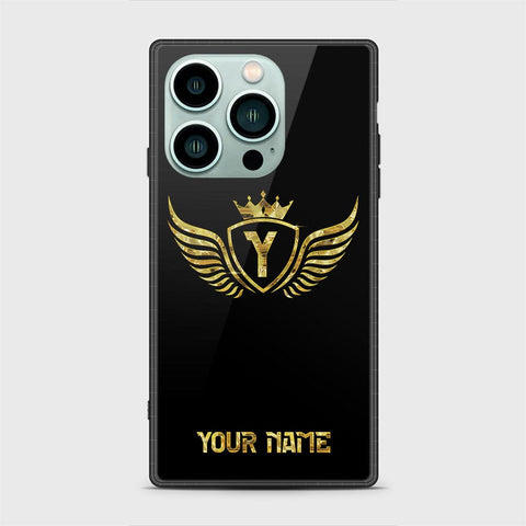 iPhone 14 Pro Cover - Gold Series - HQ Ultra Shine Premium Infinity Glass Soft Silicon Borders Case