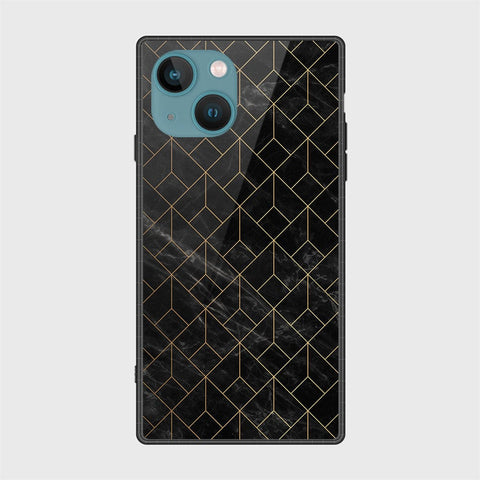 iPhone 14 Cover- Black Marble Series - HQ Ultra Shine Premium Infinity Glass Soft Silicon Borders Case