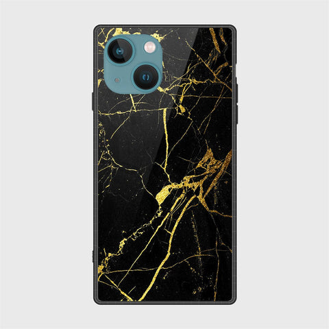 iPhone 14 Cover- Black Marble Series - HQ Ultra Shine Premium Infinity Glass Soft Silicon Borders Case