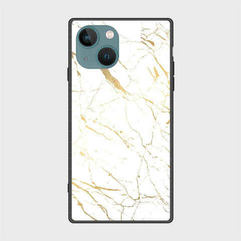 iPhone 14 Plus Cover- White Marble Series 2 - HQ Ultra Shine Premium Infinity Glass Soft Silicon Borders Case