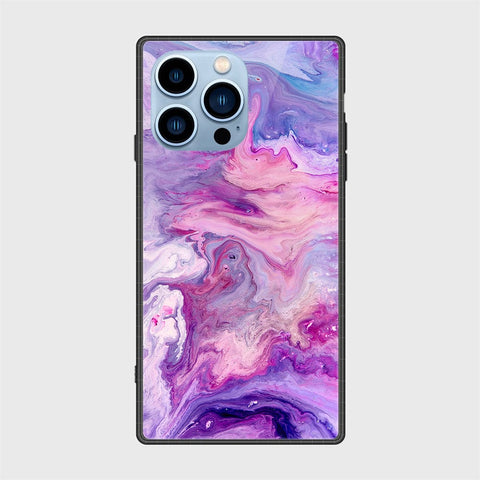 iPhone 13 Pro Max Cover- Colorful Marble Series - HQ Ultra Shine Premium Infinity Glass Soft Silicon Borders Case