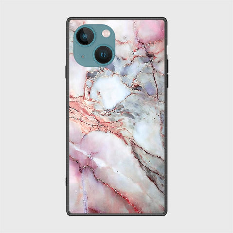 iPhone 14 Cover- Colorful Marble Series - HQ Ultra Shine Premium Infinity Glass Soft Silicon Borders Case