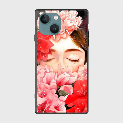 iPhone 14 Plus Cover- Floral Series - HQ Ultra Shine Premium Infinity Glass Soft Silicon Borders Case