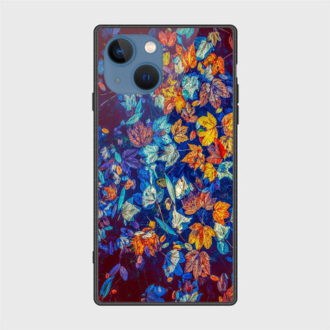 iPhone 13 Cover- Floral Series 2 - HQ Ultra Shine Premium Infinity Glass Soft Silicon Borders Case