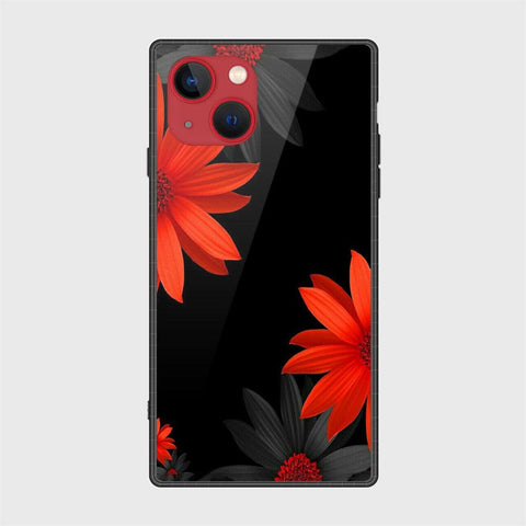 iPhone 13 Mini Cover- Floral Series 2 - HQ Ultra Shine Premium Infinity Glass Soft Silicon Borders Case