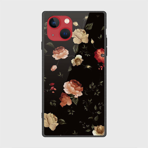 iPhone 13 Mini Cover- Floral Series 2 - HQ Ultra Shine Premium Infinity Glass Soft Silicon Borders Case