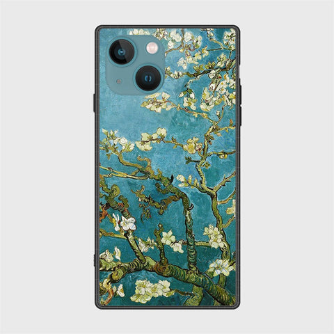 iPhone 14 Cover- Floral Series 2 - HQ Ultra Shine Premium Infinity Glass Soft Silicon Borders Case